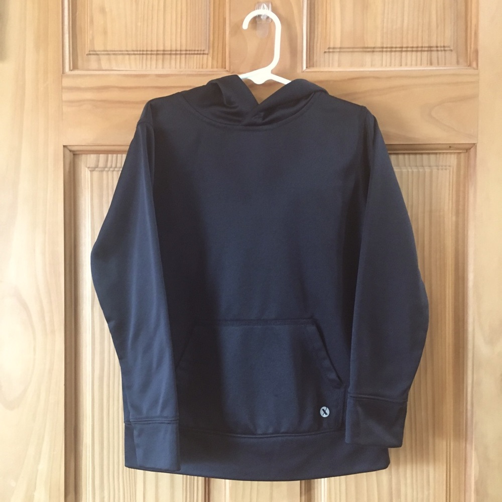 Boys black pullover hoodie size 7
